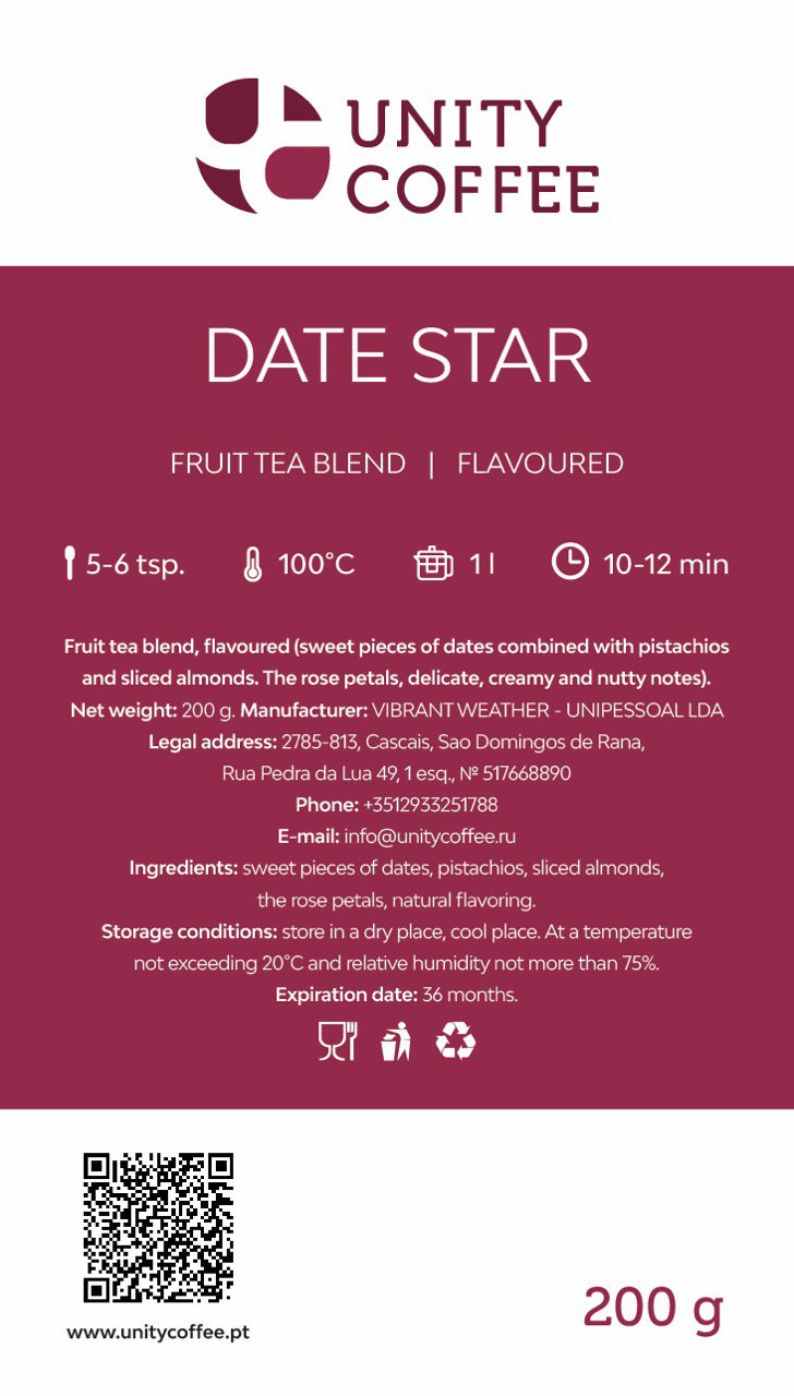 Fruit tea blend Date star