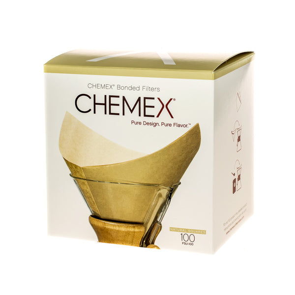 Chemex Square Paper Filters - Natural - 6, 8, 10 Cups (karton)