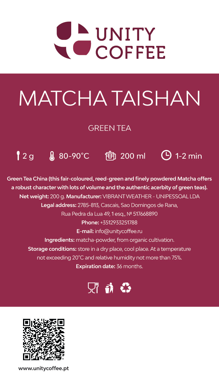 Green Tea China • Matcha Taishan