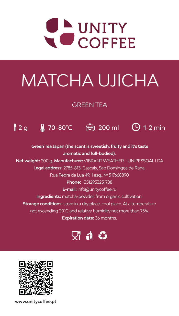 Chá verde Japão • Matcha Ujicha