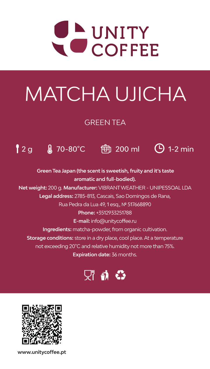 Chá verde Japão • Matcha Ujicha