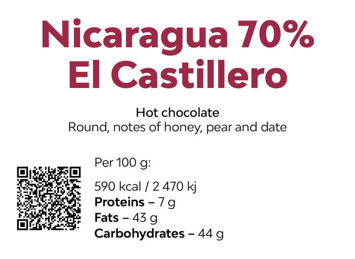 NICARAGUA 70% chocolate