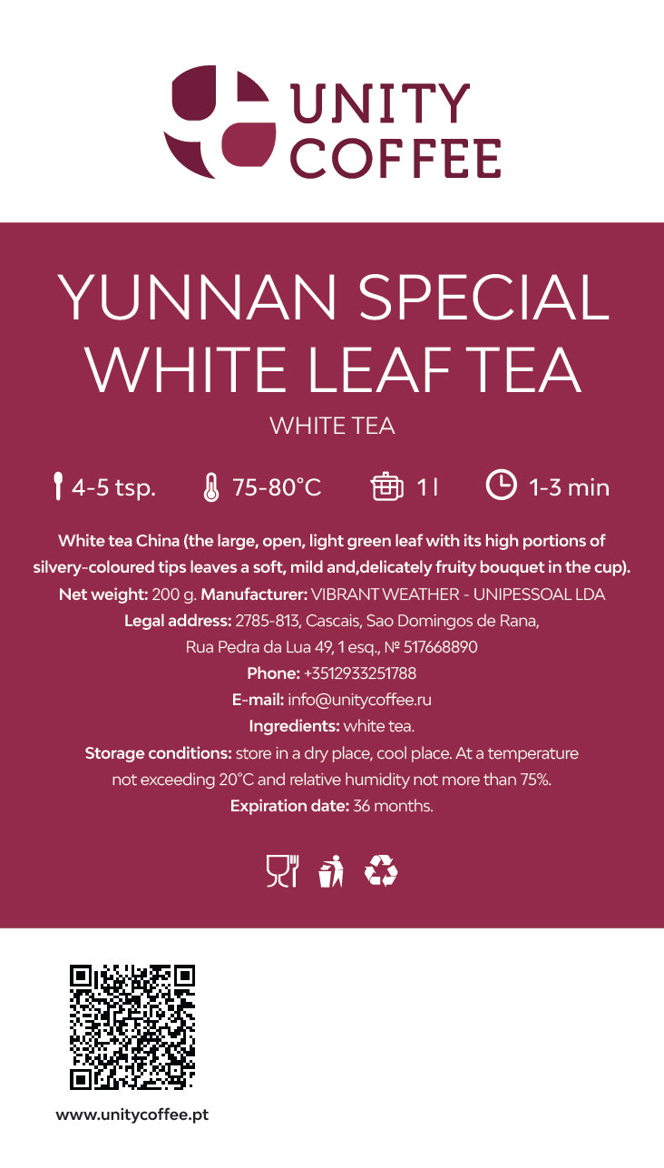 Chá Especial de Folha Branca de Yunnan