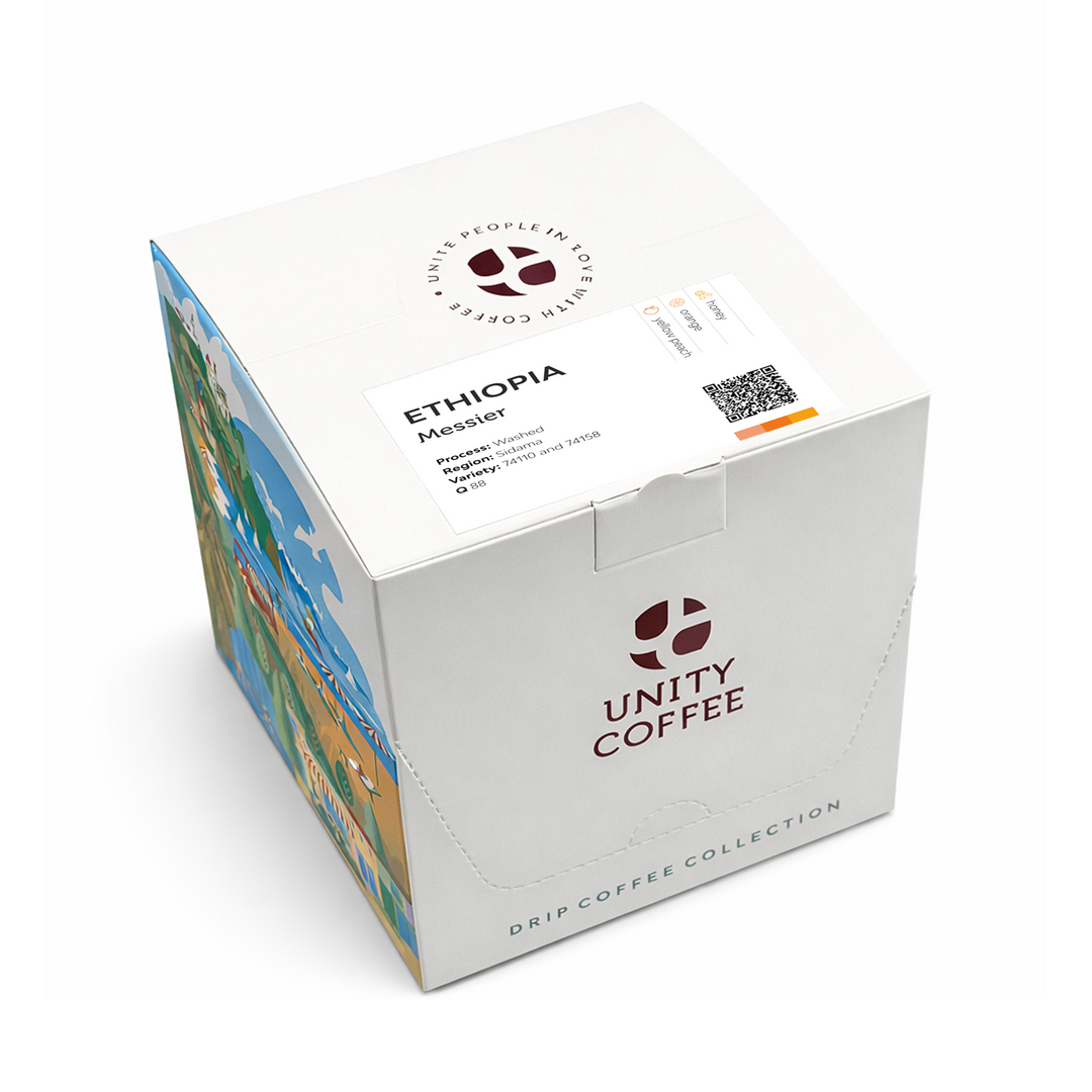 Gotejamento de café Etiópia Gerba Dogo