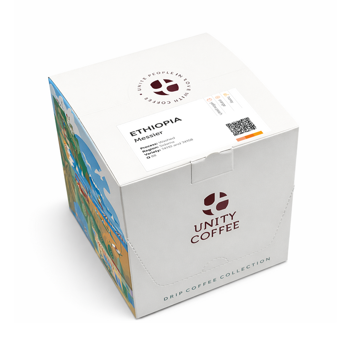 Gotejamento de café Etiópia Gerba Dogo