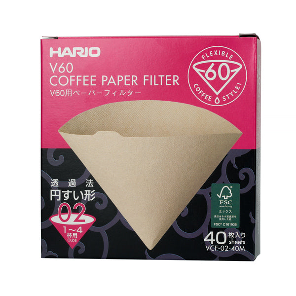 Hario Misarashi Brown Paper Filters - V60-02